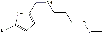 [(5-bromofuran-2-yl)methyl][3-(ethenyloxy)propyl]amine Struktur