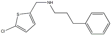 [(5-chlorothiophen-2-yl)methyl](3-phenylpropyl)amine Struktur