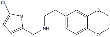 [(5-chlorothiophen-2-yl)methyl][2-(2,3-dihydro-1,4-benzodioxin-6-yl)ethyl]amine Struktur