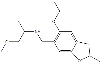 [(5-ethoxy-2-methyl-2,3-dihydro-1-benzofuran-6-yl)methyl](1-methoxypropan-2-yl)amine Struktur