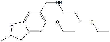 [(5-ethoxy-2-methyl-2,3-dihydro-1-benzofuran-6-yl)methyl](3-ethoxypropyl)amine Struktur