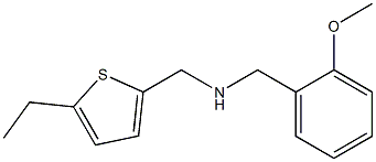 [(5-ethylthiophen-2-yl)methyl][(2-methoxyphenyl)methyl]amine Struktur