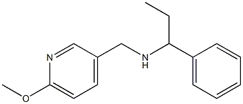 [(6-methoxypyridin-3-yl)methyl](1-phenylpropyl)amine Struktur