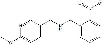 [(6-methoxypyridin-3-yl)methyl][(2-nitrophenyl)methyl]amine Struktur