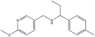 [(6-methoxypyridin-3-yl)methyl][1-(4-methylphenyl)propyl]amine Struktur