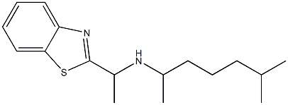 [1-(1,3-benzothiazol-2-yl)ethyl](6-methylheptan-2-yl)amine Struktur