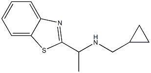 [1-(1,3-benzothiazol-2-yl)ethyl](cyclopropylmethyl)amine Struktur