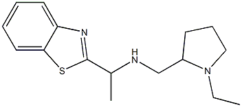 [1-(1,3-benzothiazol-2-yl)ethyl][(1-ethylpyrrolidin-2-yl)methyl]amine Struktur