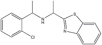 [1-(1,3-benzothiazol-2-yl)ethyl][1-(2-chlorophenyl)ethyl]amine Struktur