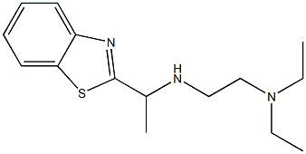 [1-(1,3-benzothiazol-2-yl)ethyl][2-(diethylamino)ethyl]amine Struktur