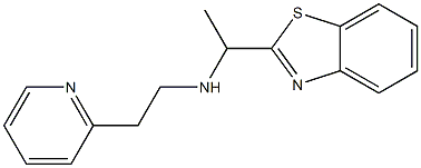 [1-(1,3-benzothiazol-2-yl)ethyl][2-(pyridin-2-yl)ethyl]amine Struktur