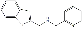 [1-(1-benzofuran-2-yl)ethyl][1-(pyridin-2-yl)ethyl]amine Struktur