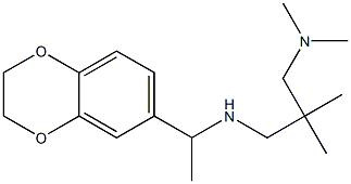 [1-(2,3-dihydro-1,4-benzodioxin-6-yl)ethyl]({2-[(dimethylamino)methyl]-2-methylpropyl})amine Struktur