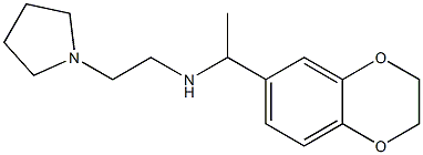 [1-(2,3-dihydro-1,4-benzodioxin-6-yl)ethyl][2-(pyrrolidin-1-yl)ethyl]amine Struktur