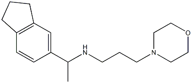 [1-(2,3-dihydro-1H-inden-5-yl)ethyl][3-(morpholin-4-yl)propyl]amine Struktur