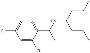 [1-(2,4-dichlorophenyl)ethyl](heptan-4-yl)amine Struktur