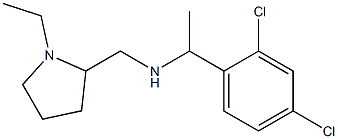 [1-(2,4-dichlorophenyl)ethyl][(1-ethylpyrrolidin-2-yl)methyl]amine Struktur