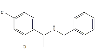 [1-(2,4-dichlorophenyl)ethyl][(3-methylphenyl)methyl]amine Struktur