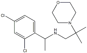 [1-(2,4-dichlorophenyl)ethyl][2-methyl-2-(morpholin-4-yl)propyl]amine Struktur