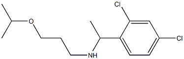 [1-(2,4-dichlorophenyl)ethyl][3-(propan-2-yloxy)propyl]amine Struktur