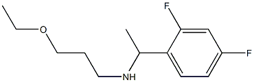 [1-(2,4-difluorophenyl)ethyl](3-ethoxypropyl)amine Struktur