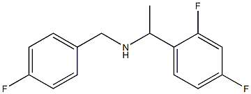 [1-(2,4-difluorophenyl)ethyl][(4-fluorophenyl)methyl]amine Struktur