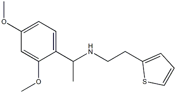 [1-(2,4-dimethoxyphenyl)ethyl][2-(thiophen-2-yl)ethyl]amine Struktur