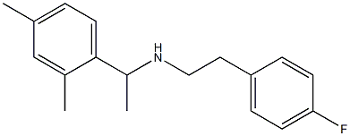 [1-(2,4-dimethylphenyl)ethyl][2-(4-fluorophenyl)ethyl]amine Struktur