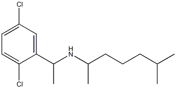 [1-(2,5-dichlorophenyl)ethyl](6-methylheptan-2-yl)amine Struktur