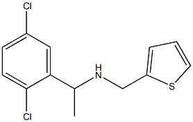 [1-(2,5-dichlorophenyl)ethyl](thiophen-2-ylmethyl)amine Struktur