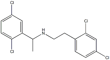 [1-(2,5-dichlorophenyl)ethyl][2-(2,4-dichlorophenyl)ethyl]amine Struktur