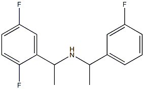 [1-(2,5-difluorophenyl)ethyl][1-(3-fluorophenyl)ethyl]amine Struktur