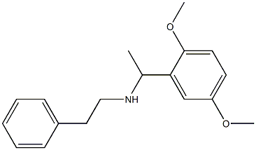 [1-(2,5-dimethoxyphenyl)ethyl](2-phenylethyl)amine Struktur