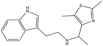 [1-(2,5-dimethyl-1,3-thiazol-4-yl)ethyl][2-(1H-indol-3-yl)ethyl]amine Struktur