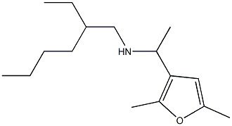 [1-(2,5-dimethylfuran-3-yl)ethyl](2-ethylhexyl)amine Struktur