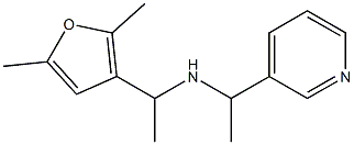 [1-(2,5-dimethylfuran-3-yl)ethyl][1-(pyridin-3-yl)ethyl]amine Struktur