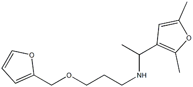 [1-(2,5-dimethylfuran-3-yl)ethyl][3-(furan-2-ylmethoxy)propyl]amine Struktur