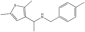 [1-(2,5-dimethylthiophen-3-yl)ethyl][(4-methylphenyl)methyl]amine Struktur