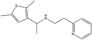 [1-(2,5-dimethylthiophen-3-yl)ethyl][2-(pyridin-2-yl)ethyl]amine Struktur