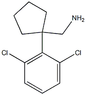 [1-(2,6-dichlorophenyl)cyclopentyl]methanamine Struktur