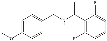 [1-(2,6-difluorophenyl)ethyl][(4-methoxyphenyl)methyl]amine Struktur