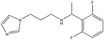 [1-(2,6-difluorophenyl)ethyl][3-(1H-imidazol-1-yl)propyl]amine Struktur