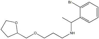 [1-(2-bromophenyl)ethyl][3-(oxolan-2-ylmethoxy)propyl]amine Struktur