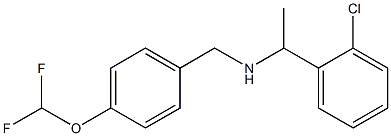 [1-(2-chlorophenyl)ethyl]({[4-(difluoromethoxy)phenyl]methyl})amine Struktur