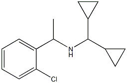 [1-(2-chlorophenyl)ethyl](dicyclopropylmethyl)amine Struktur