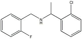 [1-(2-chlorophenyl)ethyl][(2-fluorophenyl)methyl]amine Struktur