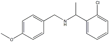 [1-(2-chlorophenyl)ethyl][(4-methoxyphenyl)methyl]amine Struktur