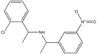 [1-(2-chlorophenyl)ethyl][1-(3-nitrophenyl)ethyl]amine Struktur