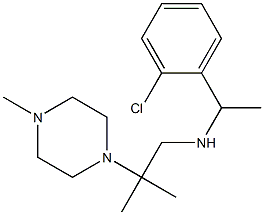 [1-(2-chlorophenyl)ethyl][2-methyl-2-(4-methylpiperazin-1-yl)propyl]amine Struktur