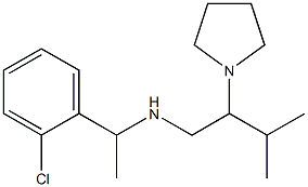 [1-(2-chlorophenyl)ethyl][3-methyl-2-(pyrrolidin-1-yl)butyl]amine Struktur